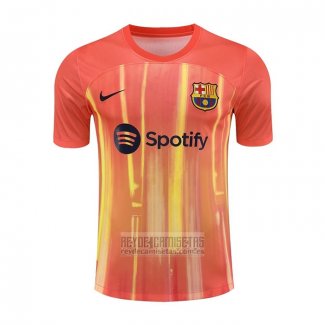 Camiseta De Futbol de Entrenamiento Barcelona 2023-2024 Naranja