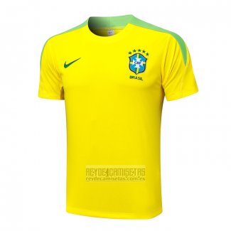 Camiseta De Futbol de Entrenamiento Brasil 2024-2025 Amarillo