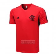 Camiseta De Futbol de Entrenamiento Flamengo 2023-2024 Rojo