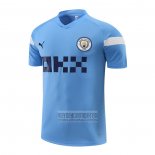 Camiseta De Futbol de Entrenamiento Manchester City 2022-2023 Azul