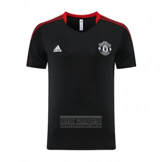 Camiseta De Futbol de Entrenamiento Manchester United 2023-2024 Negro