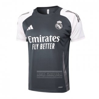 Camiseta De Futbol de Entrenamiento Real Madrid 2024-2025 Gris