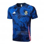 Camiseta De Futbol de Entrenamiento Real Madrid Dragon 2024-2025 Azul