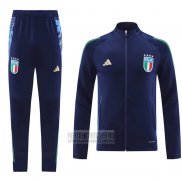 Chandal de Chaqueta del Italia 2024-2025 Azul