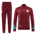 Chandal de Chaqueta del Paris Saint-Germain 2024-2025 Rojo