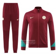 Chandal de Chaqueta del Paris Saint-Germain 2024-2025 Rojo
