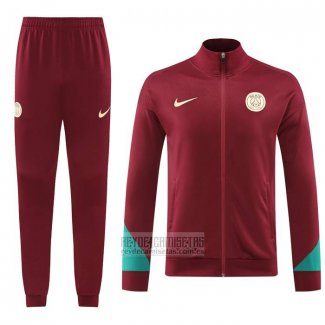 Chandal de Chaqueta del Paris Saint-Germain 2024-2025 Rojo
