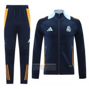 Chandal de Chaqueta del Real Madrid 2024-2025 Azul Oscuro