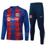 Chandal de Sudadera del Barcelona 2024-2025 Azul y Rojo