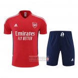 Chandal del Arsenal Manga Corta 2022-2023 Rojo - Pantalon Corto