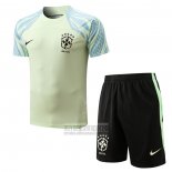 Chandal del Brasil Manga Corta 2022-2023 Verde - Pantalon Corto