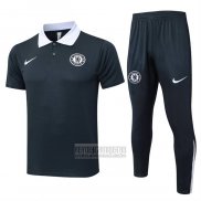 Conjunto Polo del Chelsea 2025-2026 Gris