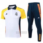 Conjunto Polo del Real Madrid 2024-2025 Blanco