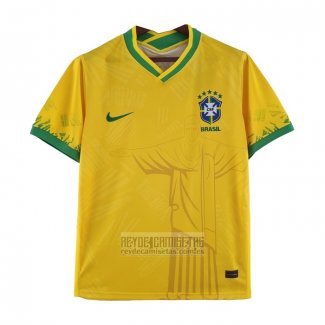 Tailandia Camiseta De Futbol Brasil Classic 2022 Amarillo
