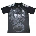Tailandia Camiseta De Futbol Real Madrid Dragon 2024-2025 Negro Gris