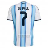 Camiseta De Futbol Argentina Jugador Rodrigo De Paul Primera 2026