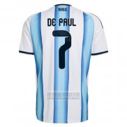 Camiseta De Futbol Argentina Jugador Rodrigo De Paul Primera 2026