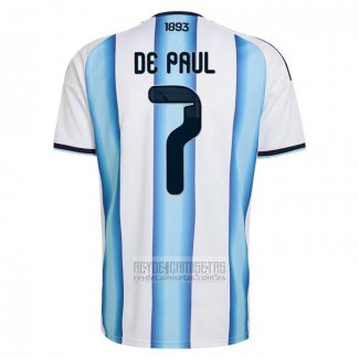 Camiseta De Futbol Argentina Jugador Rodrigo De Paul Primera 2026