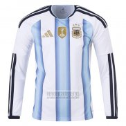 Camiseta De Futbol Argentina Primera Manga Larga 2026