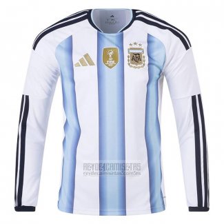 Camiseta De Futbol Argentina Primera Manga Larga 2026