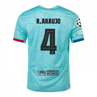 Camiseta De Futbol Barcelona Jugador R.Araujo Tercera 2023-2024