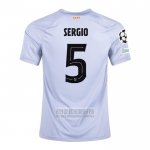 Camiseta De Futbol Barcelona Jugador Sergio Tercera 2022-2023