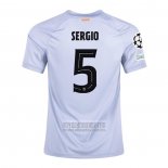 Camiseta De Futbol Barcelona Jugador Sergio Tercera 2022-2023