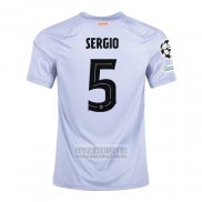 Camiseta De Futbol Barcelona Jugador Sergio Tercera 2022-2023