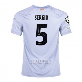 Camiseta De Futbol Barcelona Jugador Sergio Tercera 2022-2023
