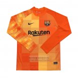 Camiseta De Futbol Barcelona Portero Manga Larga 2021-2022 Naranja
