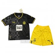 Camiseta De Futbol Borussia Dortmund Segunda Nino 2022-2023