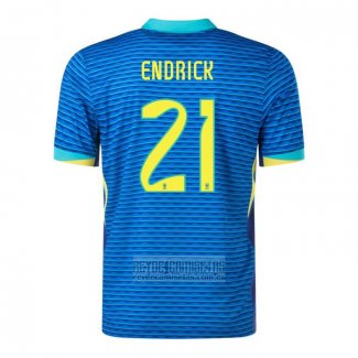 Camiseta De Futbol Brasil Jugador Endrick Segunda 2024