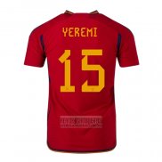 Camiseta De Futbol Espana Jugador Yeremi Primera 2022