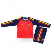 Camiseta De Futbol Espana Primera Manga Larga Nino 2026