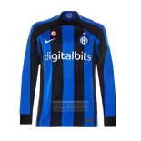 Camiseta De Futbol Inter Milan Primera Manga Larga 2022-2023