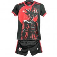 Camiseta De Futbol Japon Anime Nino 2025-2026 Negro Rojo