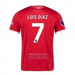 Camiseta De Futbol Liverpool Jugador Luis Diaz Primera 2023-2024