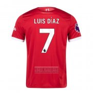 Camiseta De Futbol Liverpool Jugador Luis Diaz Primera 2023-2024