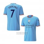 Camiseta De Futbol Manchester City Jugador Sterling Primera 2022-2023