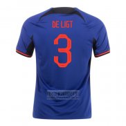 Camiseta De Futbol Paises Bajos Jugador De Ligt Segunda 2022