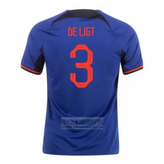 Camiseta De Futbol Paises Bajos Jugador De Ligt Segunda 2022