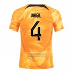Camiseta De Futbol Paises Bajos Jugador Virgil Primera 2022