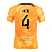 Camiseta De Futbol Paises Bajos Jugador Virgil Primera 2022