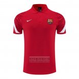Camiseta De Futbol Polo del Barcelona 2022-2023 Rojo