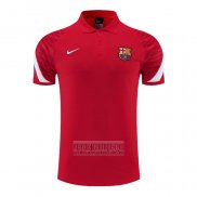 Camiseta De Futbol Polo del Barcelona 2022-2023 Rojo