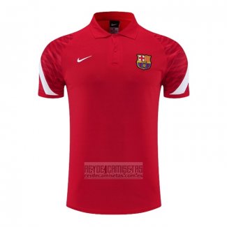Camiseta De Futbol Polo del Barcelona 2022-2023 Rojo