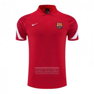 Camiseta De Futbol Polo del Barcelona 2022-2023 Rojo