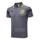 Camiseta De Futbol Polo del Borussia Dortmund 2023-2024 Gris