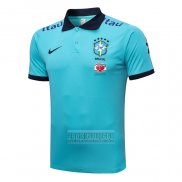 Camiseta De Futbol Polo del Brasil 2022-2023 Azul