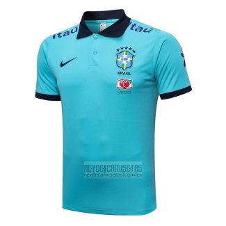 Camiseta De Futbol Polo del Brasil 2022-2023 Azul